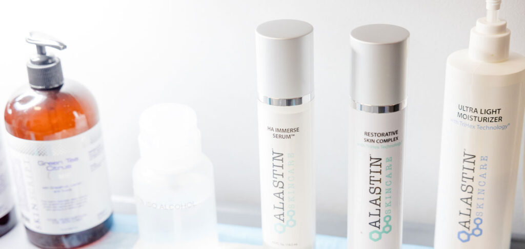Hello Laser uses Alastin products with Aesthetic Skin Treatments.